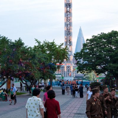 Funfair in Pyongyang, North Korea