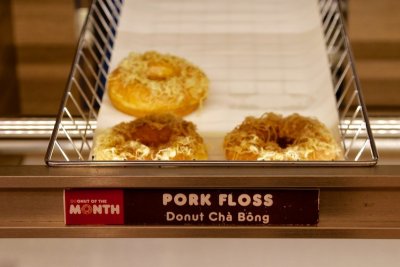 Pork floss donuts, Hanoi, Vietnam