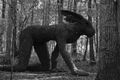 Creepy forest sculpture, Nashville, TN