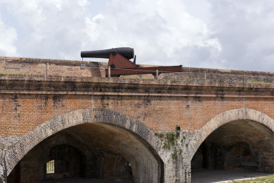 Fort Pickens, Rodman Smoothbore On Pivot Carriage