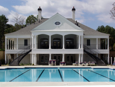 Longlake Clubhouse, Rear View