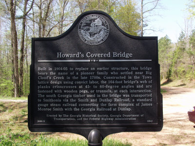 Howards Covered Bridge Marker