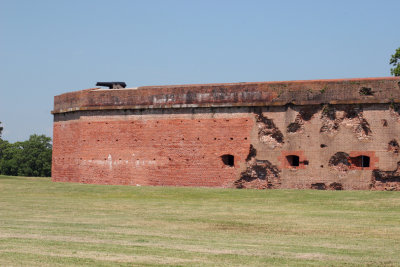 Fort Pulaski 5, Showing Section That Was Rebuilt