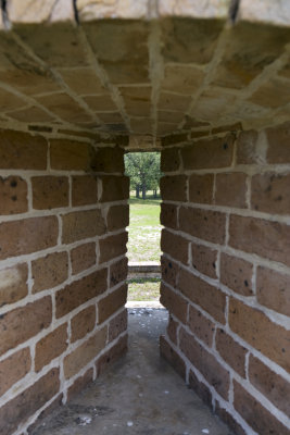 Advanced Redoubt of Fort Barrancas, View Thru Small Arms Embrasure