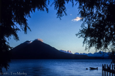 Lake Atitlan and Atitlan Volcano