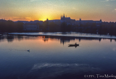 Sunset on the Vtlava River, II