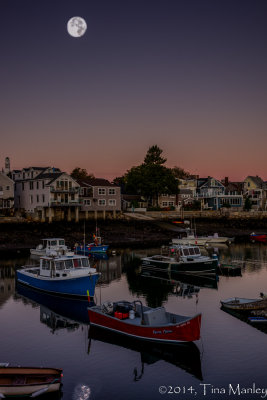 Sunrise, Moonset