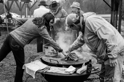 Snatching the Oysters from the Steam