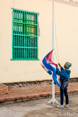 Lowering the Flag
