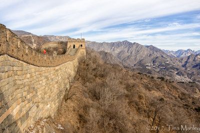 Great Wall and Mountains