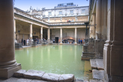 About
 
Bath was founded upon natural hot springs with the steaming water playing a key role throughout its history. Lying in the heart of the city the Roman Baths were constructed around 70 AD as a grand bathing and socialising complex. It is now one of the best preserved Roman remains in the world.
 
1,170,000 litres of steaming spring water reaching 46 C still fill the bathing site every single day. The Romans believed that this was the mystical work of the Gods but we now know that the water source, which comes from the Kings Spring, fell as rain water around 10,000 BC.
