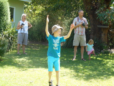 Zac's birthday - time to play ball 1