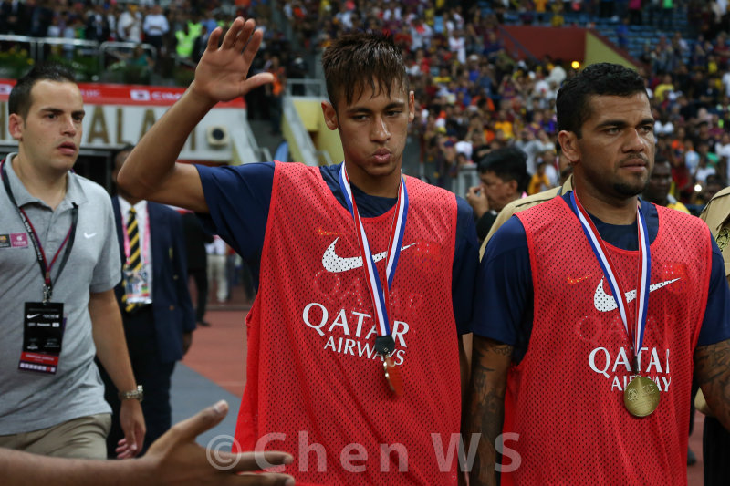 Neymar and Dani Alves