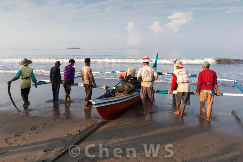 Pushing the boat out to sea