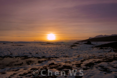 Sunset, Vatnajokull National Park
