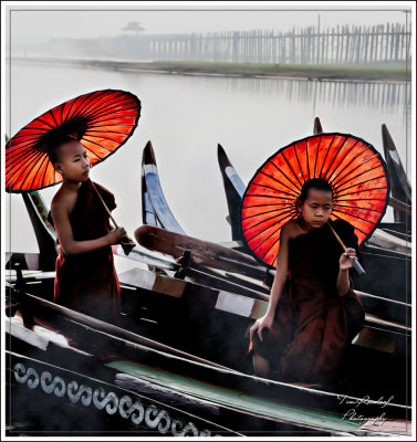 Monks in a Boat