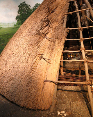 New Grange: Model of Classic Neolithic Age Thatched Hut