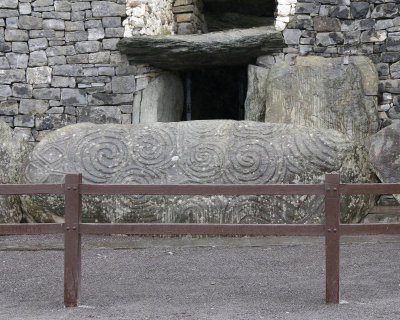 New Grange: Stone Carvings at Entrance of Observatory