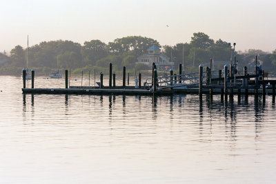 backlit dock