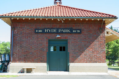 at FDR's personal use train station - Hyde Park, NY