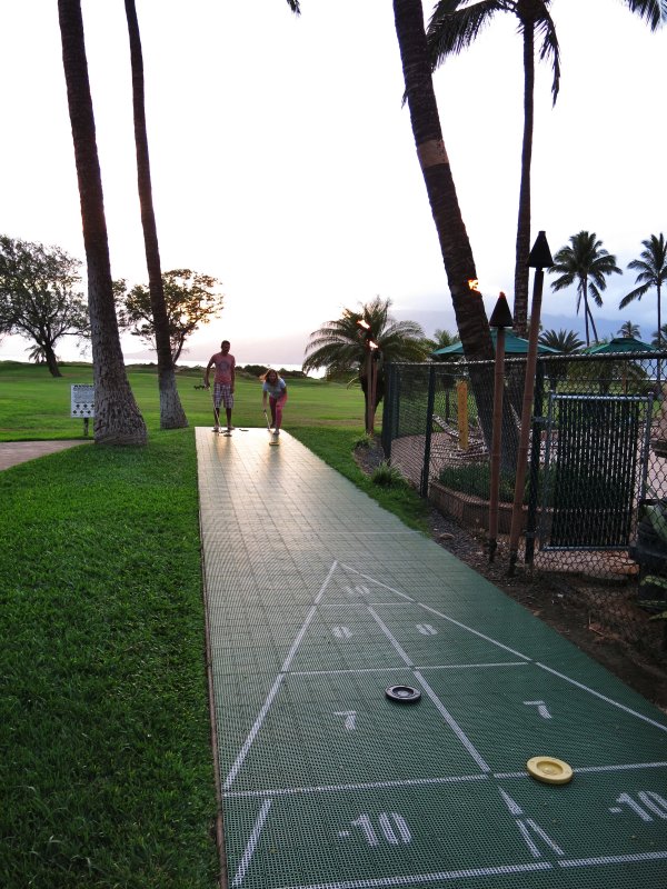 Shuffleboard at Luana Kai