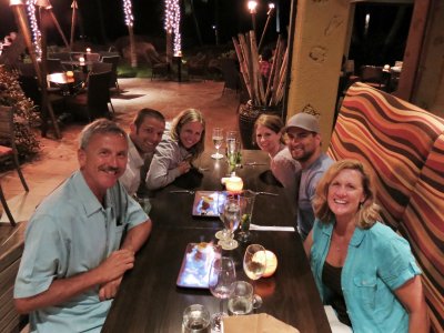 Fantastic dinner at Japengo with flaming desert