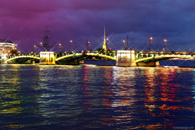 Birzhevoy Most, Malaya Neva River,St. Petersburg