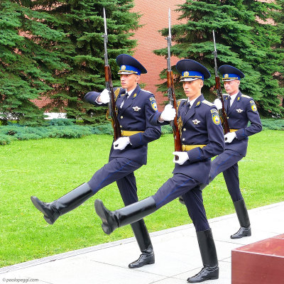Changing of the Guards at the Kremlin in Moscow