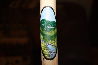 painted walking stick
