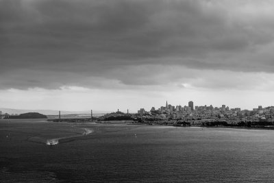 San Francisco from the Golden Gate.