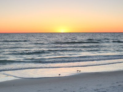 Sunset. The Gulf of Mexico.