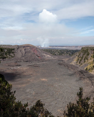 Steam Cloud. Kilauea Iki Crater. Hawaii Volcanoes National Park.