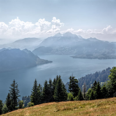 Lake Lucerne from Mt. Rigi.