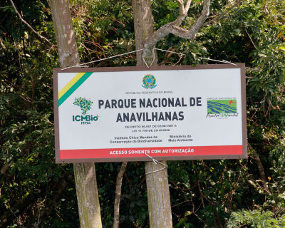Anavilhanas National Park Sign