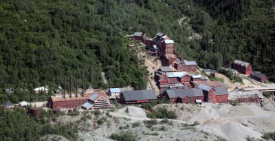 Kennecott Mine from Air- Wrangell-St.Elias NP