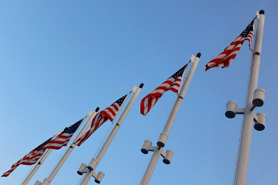 Flags at the Landing