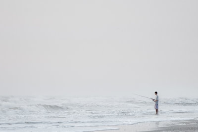 Fishing in the Morning Mist