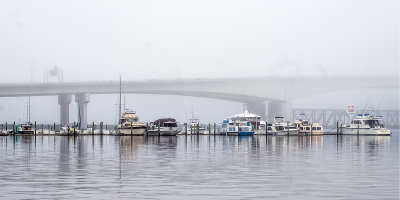 River City Marina in the Fog