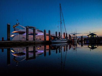 The Harbor at Blue Hour