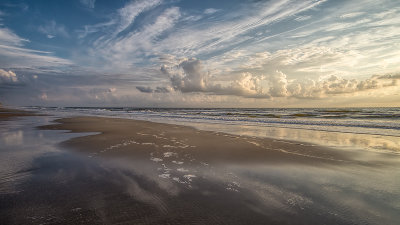 Clouds and Wet Sand