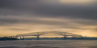 Hart Bridge Overcast Dawn