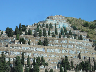 Cemetery on a hill