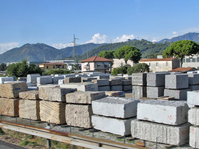 Blocks of marble