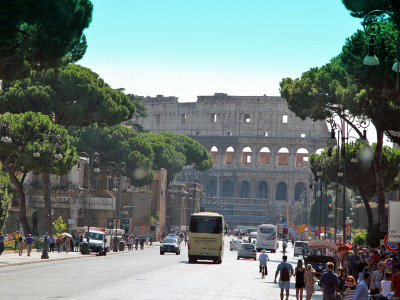 Glimpse of the Colosseum