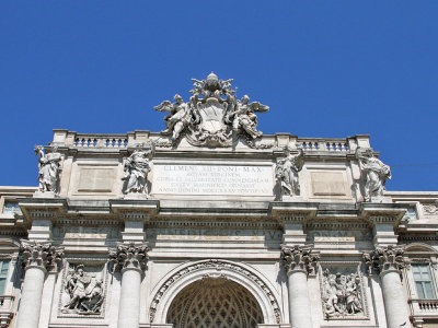 Top of theTrevi Fountain