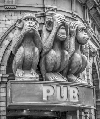 No Hear See Speak in Pub