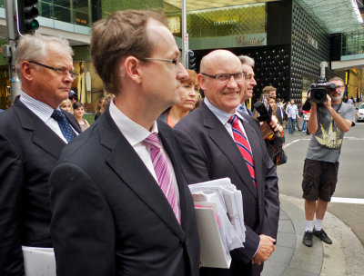 A Forced Smile. Former Minister Ian McDonald