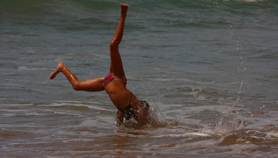 somersaulting at sea
