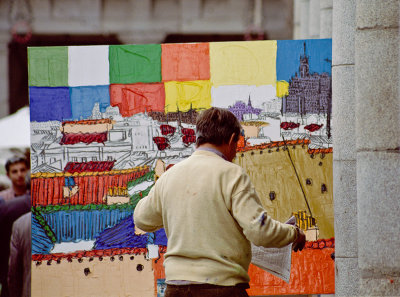 Artist in the square