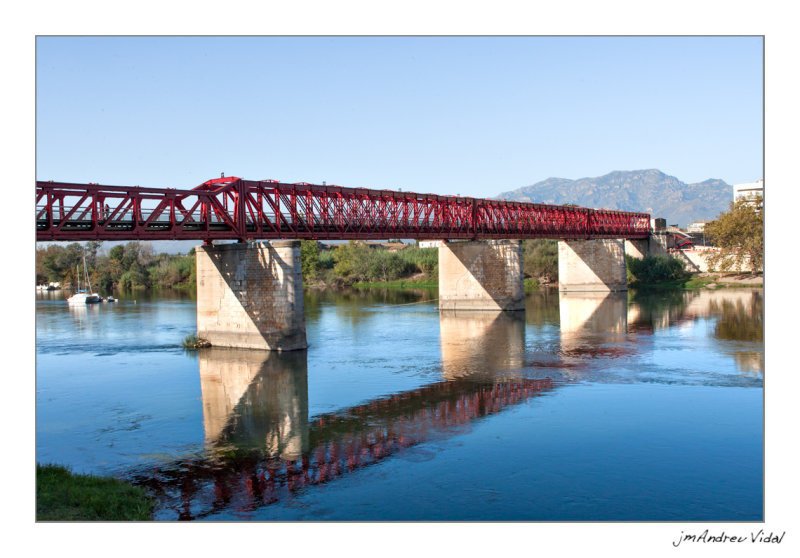 Pont peatonal a lEbre. Tortosa - Baix Ebre.